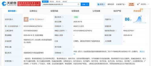 成都高投成立集成电路新公司，注册资本8000万，专注信息系统集成服务